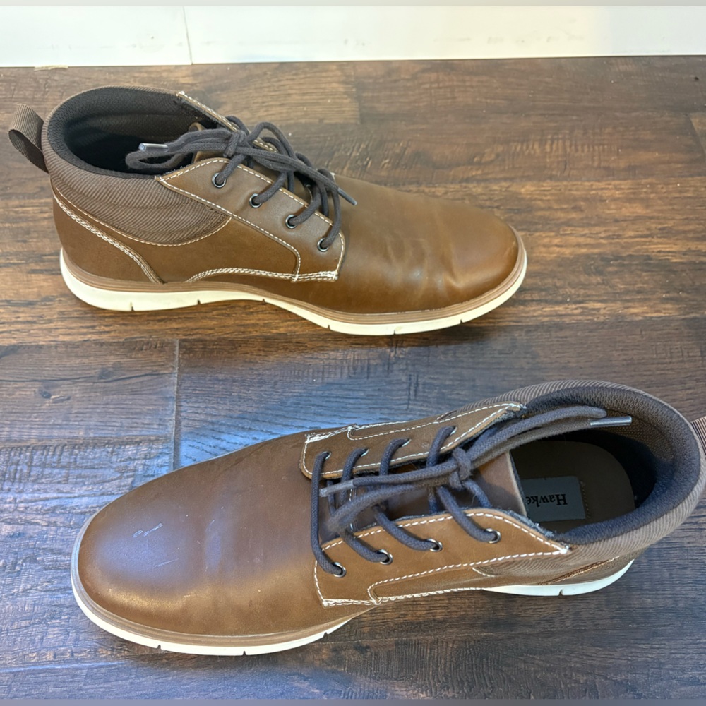 Men's Brown Hawker Rye Dress Ankle Boots - Picture 3 of 5